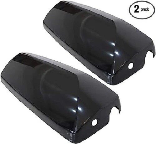 For 2004-2018 Volvo VNL Door Mirror Cover Black Set Driver&Passenger Side LH+RH Foto 3 de 4