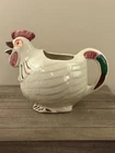 Vintage Shawnee Pottery Rooster Pitcher 1940s Patented Chanticleer USA