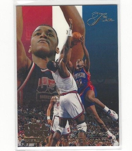 1994 FLAIR USA U.S.A. BASKETBALL ISIAH THOMAS #99 - GOLDEN MOMENT