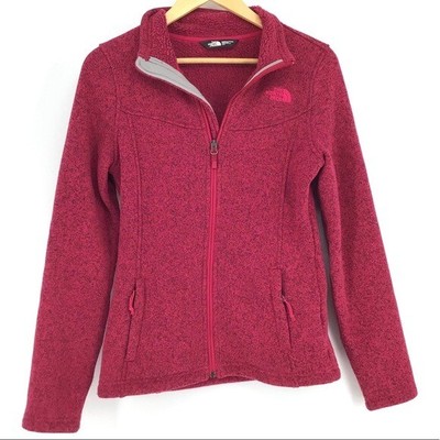 The North Face Maggy Red Sweater Fleece Jacket Women Size S Ebay