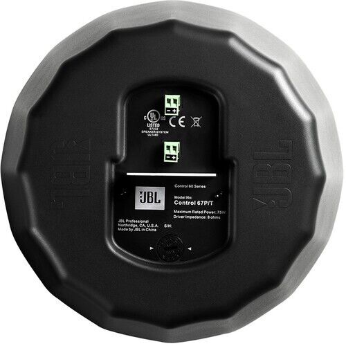 JBL Control 67P/T Extended-Range Satellite Pendant Speaker (Pair, Black) - Picture 3 of 4