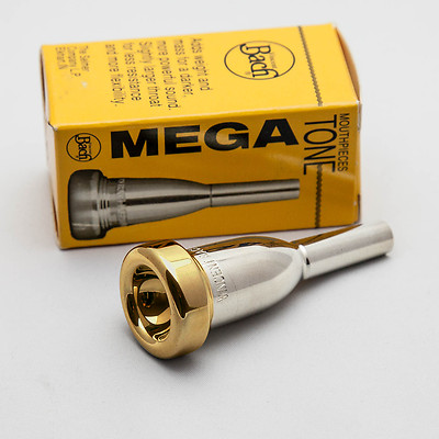 Bach 3C 24K Gold Rim & Cup Megatone Cornet Mouthpiece NEW! | eBay