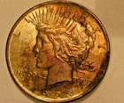 1923 PEACE DOLLAR AU DETAILS ID NO. F-300
