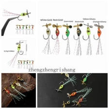 5Pcs Propeller Lure Noisy Spinner Bait Rotating Blade 3D Fish Eyes Fishing Hook