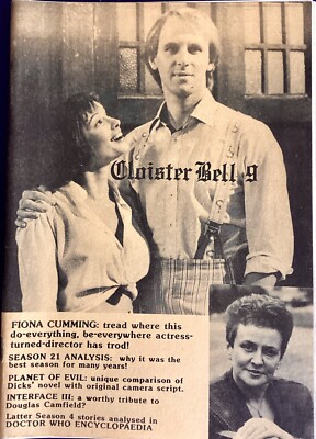 CLOISTER BELL #9, DR WHO FANZINE, 1984, ROB SHEARMAN, FIONA CUMMING, SEHR GUTER ZUSTAND, SELTEN