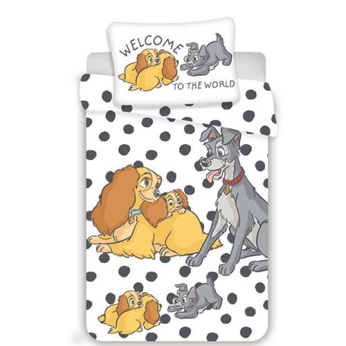 Disney Beauty and the Tramp "Welcome to the World" bedlinnenset voor b - Imagen 1 de 2