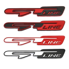GT LINE Emblem Car Fender Rear Trunk Badge for Optima Stinger Forte Sorento K5