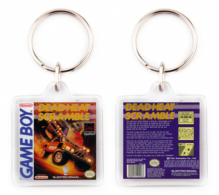 Dead Heat Scramble Game Boy Nintendo Porte-Clés Porte-Clé
