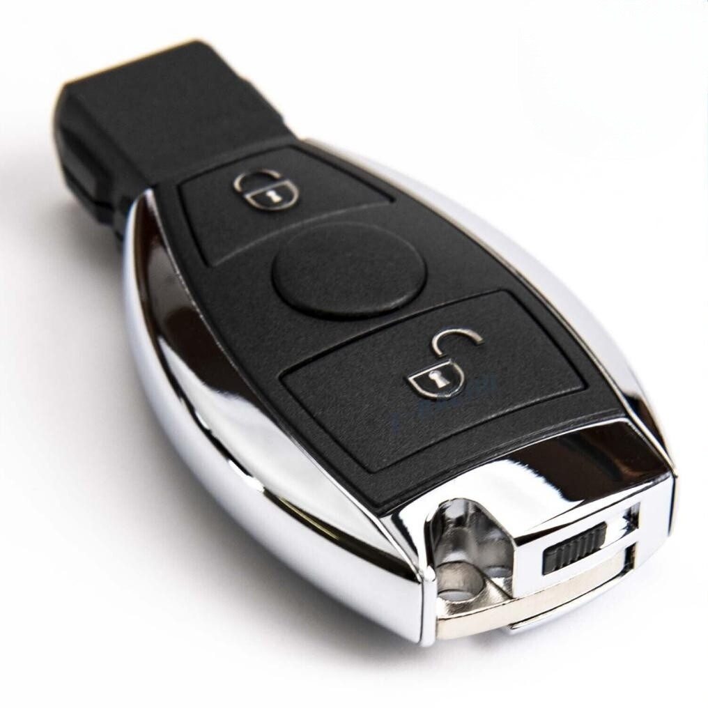 Guscio Di Ricambio Per Chiave Pieghevole Mercedes - Modello A 1 Pulsante Per Classe A, C, E, S, CLK (Solo Guscio Vuoto)