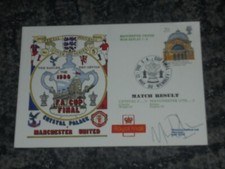 MIKE PHELAN-  MANCHESTER UNITED V CRYSTAL PALACE -FA CUP FINAL 1990- FDC SIGNED