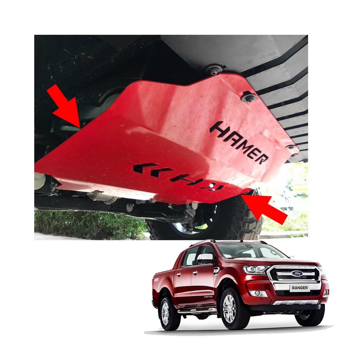 Skid Plate Under Front Bumper Guard Hamer Red 1Pc For Ford Ranger T6 2012 2017 eBay