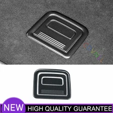 Car Back Door Tailgate Handle Cover Trim For Audi Q7 16-2019 Steel Carbon Fiber