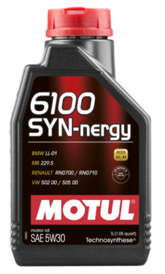  Motul 6100 SYN-NERGY 5W30 Car Full Synthetic Ester Engine Oil - 1L # 107970