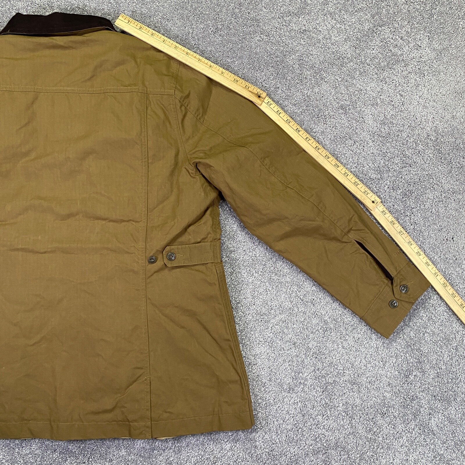 Orvis Halley Stevensons Waxed Cotton Jacket Women XL Ripstop Lined