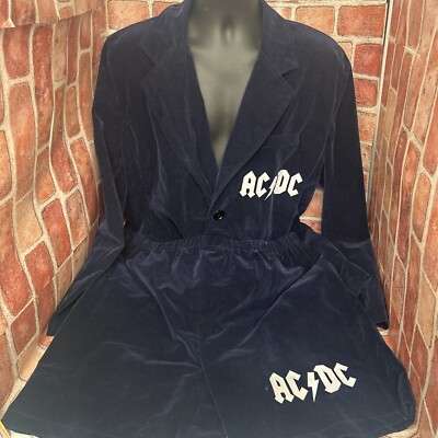 Rare Men s Ac/Dc ANGUS Young Adult Rocker Costume one  Size