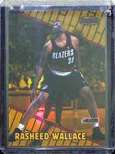 1999-2000 Bowman's Best Refractor #53 Rasheed Wallace No 186  of 400