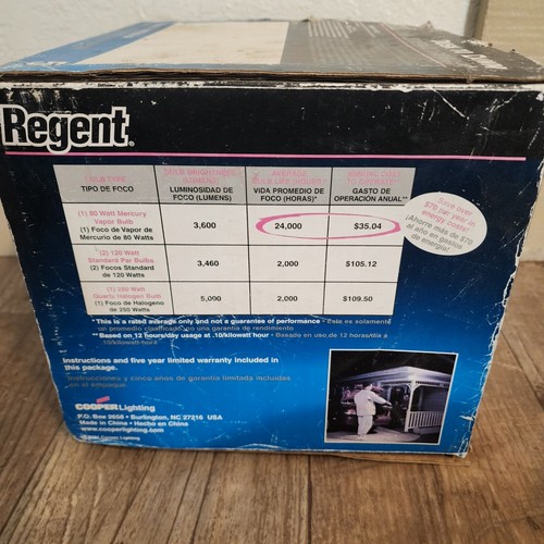NEW - Regent Dusk to Dawn Mercury Vapor Flood Light 80W - Picture 5 of 7