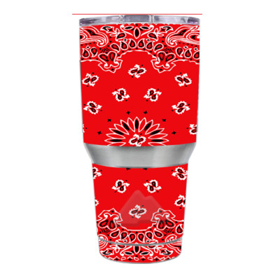Skin Decal for Ozark Trail 30 oz. Tumbler / Red Bandana