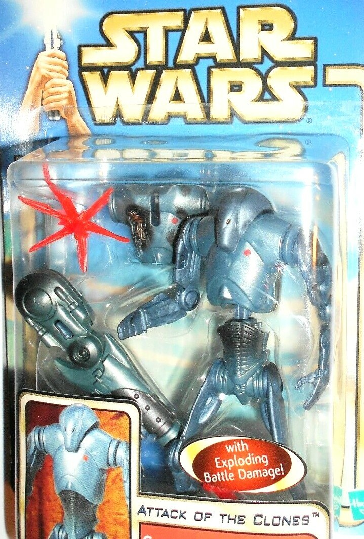 STAR WARS attack of the clones SUPER BATTLE DROID 2002 06 aotc