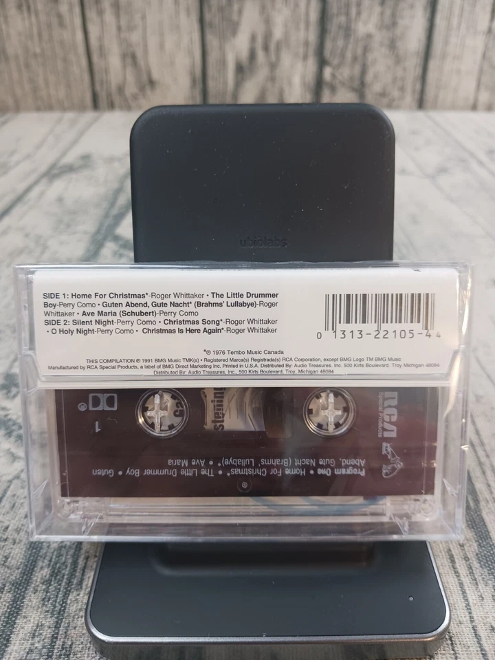 Perry Como & Roger Whittaker: Together At Christmas (Cassette, 1991, BMG) New - Image 2 of 2