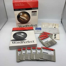 Novell Word Perfect Perfect Office Processor V 6.1 For Windows 3.5 floppy disks