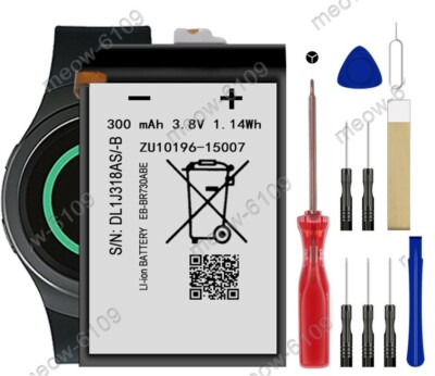 For Samsung Gear Sport Smart Watch SM-R600 Replacement Battery EB-BR730ABE Tools