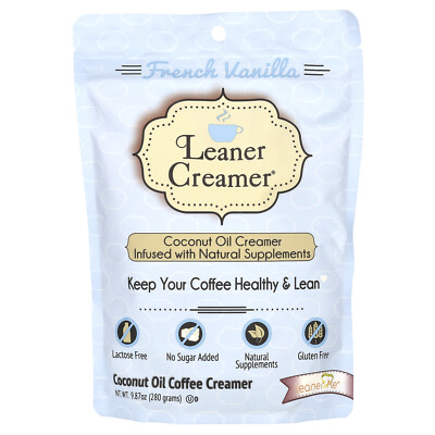 Coconut Oil Coffee Creamer, French Vanilla, 9.87 oz (280 g)