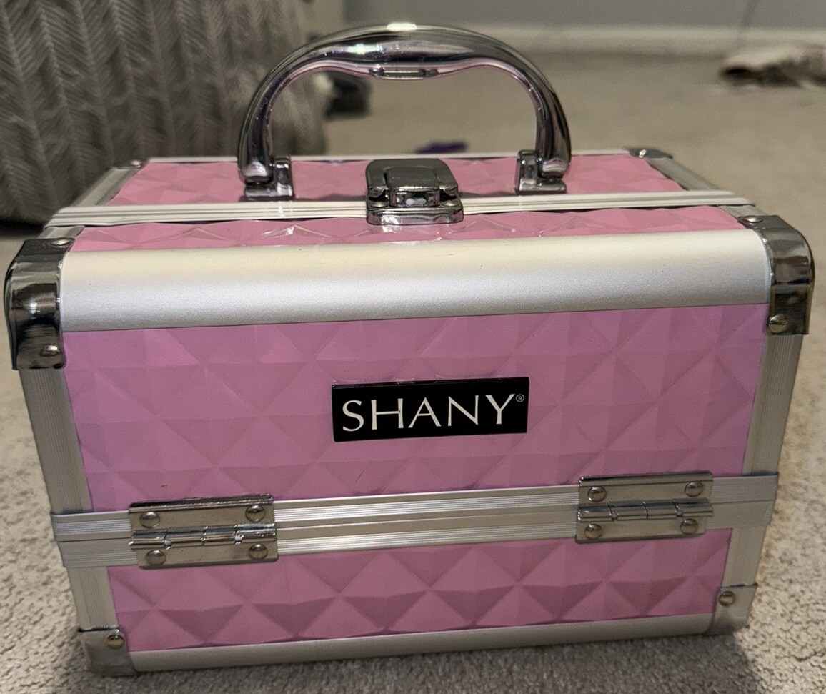 SHANY Mini Makeup Train Case with Mirror Pink eBay