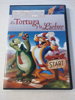 The Turtle Y La Hare Shorts Classic WALT DISNEY DVD Spanish English Reg 2 Am