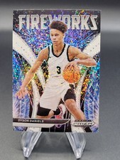 Dyson Daniels 2022-23 Prizm Draft Picks Fireworks RC White Sparkle SP Read