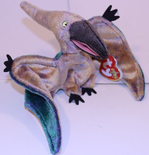 Ty Beanie Baby SWOOP the Pterodactyl Dinosaur Stuffed Animal Toy  Collectible