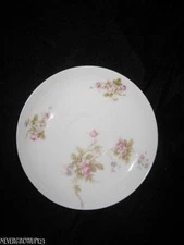 VIENNA AUSTRIA SAUCER~5-1/4"~PINK~LAVENDER FLOWERS~VNN49~EUC