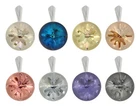Sterling Silver Sea Urchin Pendants made with 1695 14mm Primero® Crystals