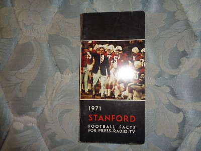 1971 STANFORD FOOTBALL MEDIA GUIDE Yearbook 1972 ROSE