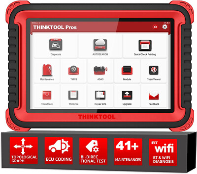 2025 THINKCAR Thinktool PROS Car Diagnostic Scanner Key Coding Bidirectional BT