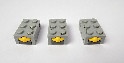 Lego 879 -Technic Electric Touch Sensor Mindstorms RCX 9V Gray Yellow - Set of 3