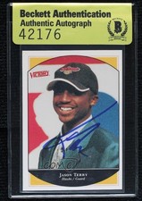 BAS 1999-00 Victory Jason Terry #439 Seal of Authenticity Auto 3c7