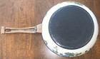 ASTA German Enamel Covered Sauce Pan Brass Handle Floral Vtg Approx 8”x3.5” — photo 3