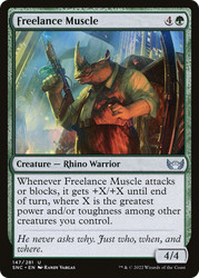 Freelance Muscle 147 Foil Streets of New Capenna MTG