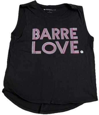 Barre Love Women s Medium Black Tank T-Shirt Top Clothing Girls Fitness Used