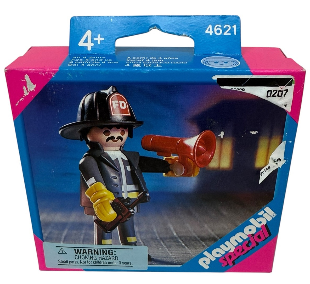NEW SEALED BOX Vintage 2003 Playmobil Special #4621 Firefighter