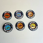 Lot Of 6 1960s Mattel Hot Wheels Redline Vintage Pin Button Badges
