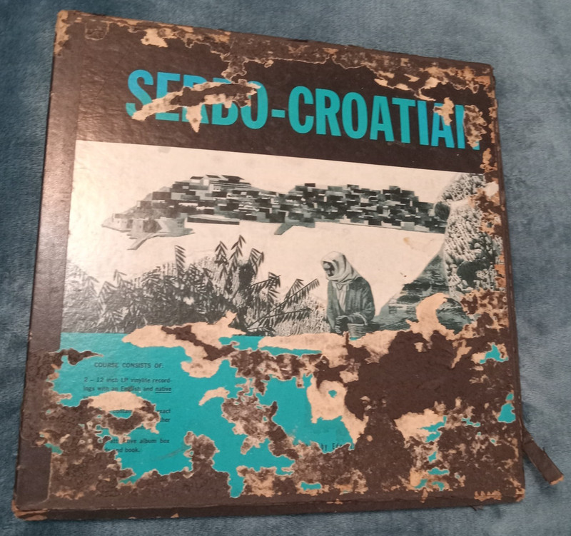 Vintage 2LP  Serbo-Croatian Language Lesson Educational Service, D.C. RARE-1961