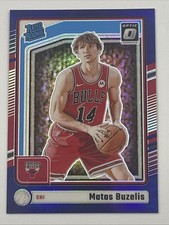 Matas Buzelis 2024-25 Panini Donruss Optic #271 Purple Prizm Rated Rookie Bulls