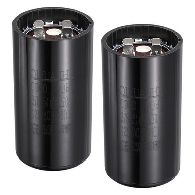 2 Stück CD60 Motorlaufkondensator für 378-454uf/MFD 125V/50-60Hz 46x86mm