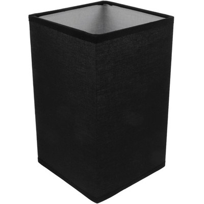 UKCOCO Black Linen Square Lamp Shade   Clip-On 20.00X12.00X12.00CM,