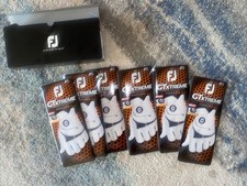 Lot Of 6 New FJ Mens GTXTREME GRIP golf gloves Sz Medium /Large All Worn On LH