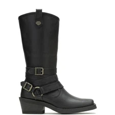 Harley-Davidson Dalis 11" D87264 Womens Black Leather Casual Dress Boots