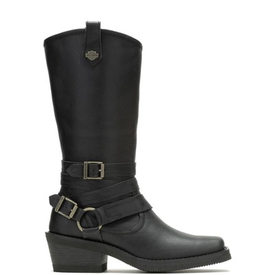 Harley-Davidson Dalis 11'' D87264 Womens Gray Leather Casual Dress Boots