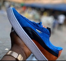 Puma Suede Classic 365347 69 Color Strong Blue / Firecracker-Puma Black Men's